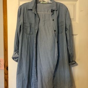 Southern grace denim tunic